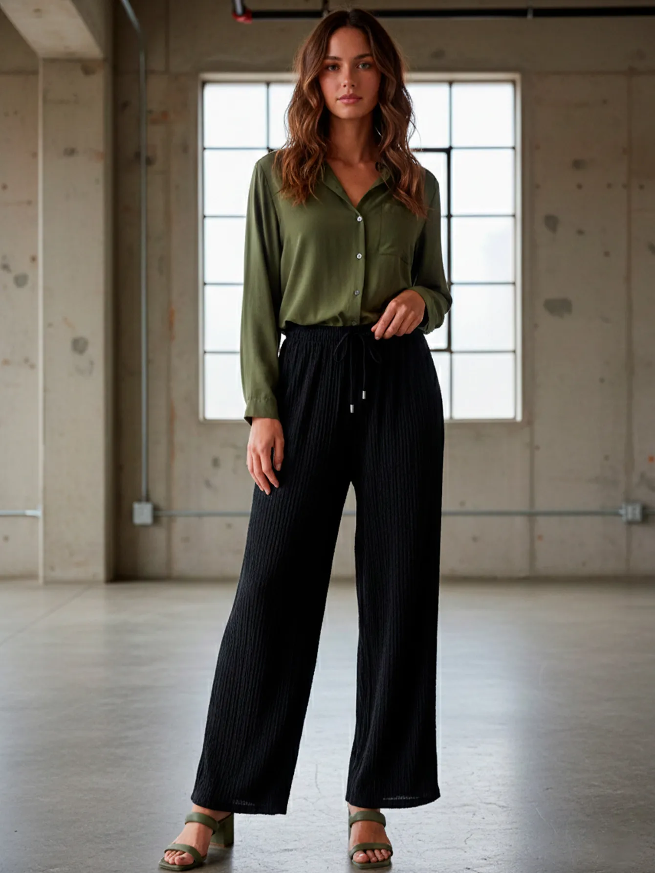 AD2625 PANTALON DE PIERNA ANCHA 9440